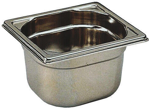 BAC GASTRONORME PLEIN SANS ANSE GN 1/6 PROFONDEUR 6.5 CM