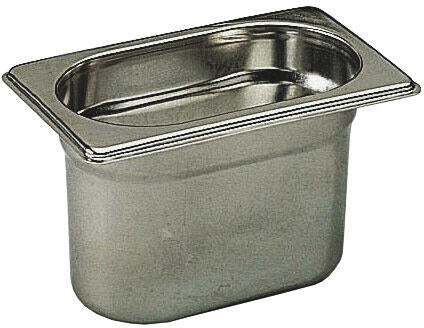 BAC GASTRONORME PLEIN SANS ANSE GN 1/9 PROFONDEUR 6.5 CM