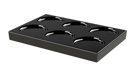 PORTE-CAPSULES RÉVERSIBLE MODULABLE MÉLAMINE NOIR