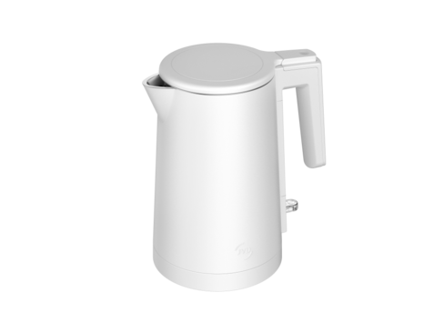 BOUILLOIRE DIVINE 1L INOX DOUBLE PAROI BLANC MAT
