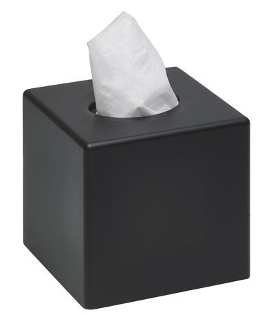 BOÎTE À MOUCHOIRS CARRÉE SANIBOX NOIR MAT
