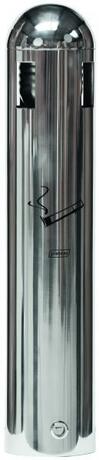 CENDRIER MURAL TUBULAIRE 1.8L GRIS INOX