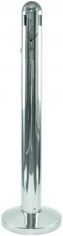 CENDRIER SUR PIED TUBULAIRE 3L GRIS INOX