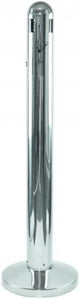 CENDRIER SUR PIED TUBULAIRE 3L GRIS INOX