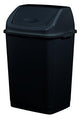 POUBELLE COUVERCLE BASCULANT CLAP GREEN 35L NOIR