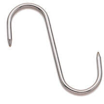 ESSES DE BOUCHERIE INOX 2 POINTES 8 CM DIAMÈTRE 4 MM X10