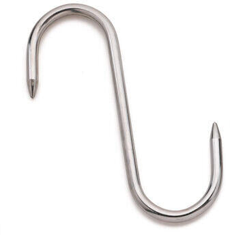 ESSES DE BOUCHERIE INOX 2 POINTES 16 CM DIAMÈTRE 6 MM X10