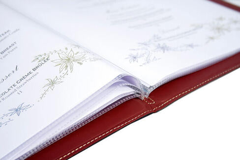 INSERTS POUR PROTÈGE-MENUS FORMAT A4 X10