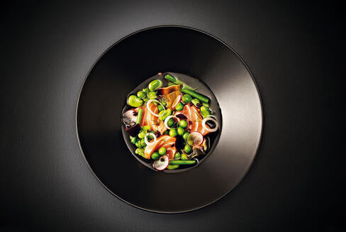 KURO ASSIETTE NOIRE RONDE Ø 21 CM