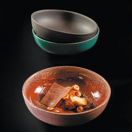 KOLOREO ASSIETTE COUPE Ø 19 CM MARRON