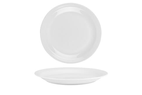 PLUME ASSIETTE PLATE PORCELAINE IVOIRE Ø 16 CM