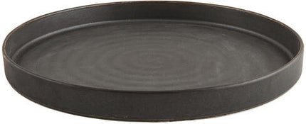 ORBITAL ASSIETTE NOIRE Ø 19 CM
