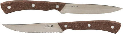 COUTEAU STEAK BAMBOU LAME CRANTÉE