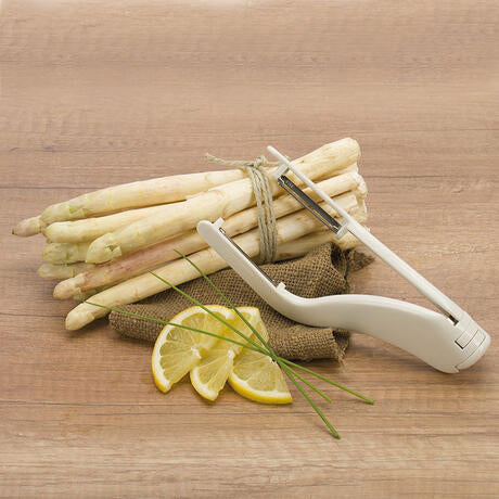 ÉPLUCHEUR À ASPERGES DOUBLE POLYAMIDE BLANC