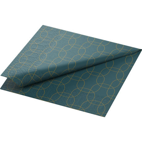 SERVIETTE 33X33CM OUATE 3 PLIS GOLDEN DECO X50