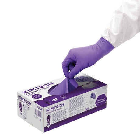 GANT NITRILE VIOLET NON POUDRÉ KIMTECH TAILLE L X1000