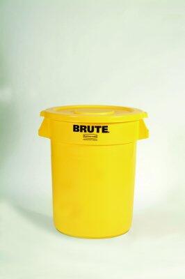 POUBELLE BRUTE ROND 121L JAUNE