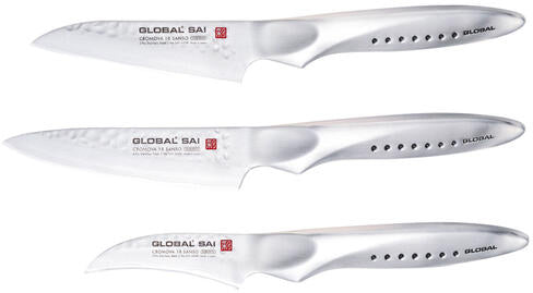 GLOBAL SÉRIE SAÏ COUTEAU D'OFFICE LAME DROITE SAI-S03R 9 CM
