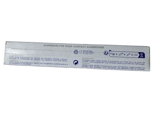 ALUMINIUM ROULEAU EN BOÎTE DISTRIBUTRICE 10µ 32CM X50M