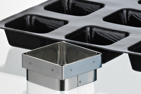DÉCOUPOIR SAVARIN CARRÉ INOX 7 CM POUR FLEXIPAN 336135