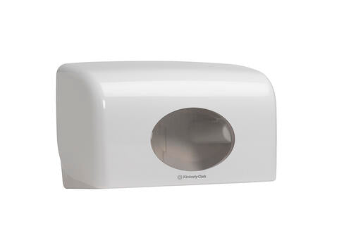 DISTRIBUTEUR DE PAPIER TOILETTE PETIT ROULEAU DOUBLE AQUARIUSBLANC