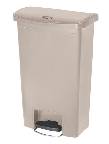 POUBELLE A PEDALE SLIM JIM STEP ON 50L MODELE LARGE RESINE BEIGE