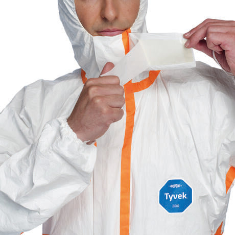 COMBINAISON BLANCHE CAPUCHE TYVEK 800J TAILLE XL X25