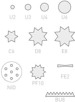EMBASES POUR DOUILLES COPOLYESTER INTERCHANGEABLES X2
