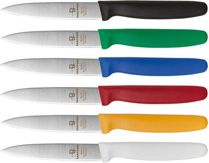 COUTEAU D'OFFICE MANCHE JAUNE 10 CM