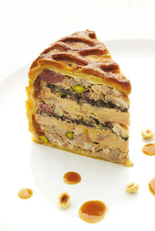 EXOPAN PÂTÉ EN CROÛTE ROND CHEVRONS HAUTEUR 9CM DIAMÈTRE 10CM