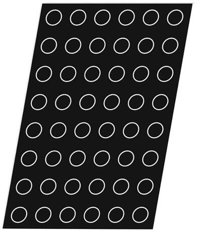 FLEXIPAN 60X40 PLAQUE DE 48 CYLINDRES 4X2 CM