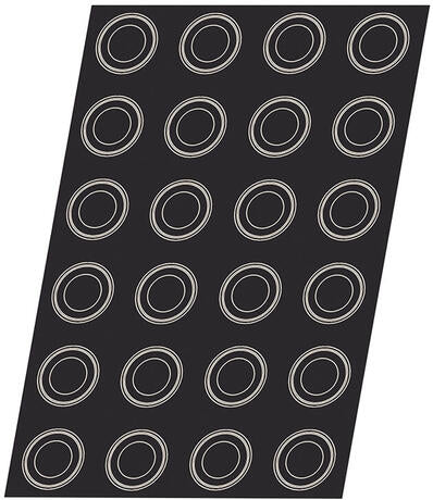 FLEXIPAN 60X40 PLAQUE DE 24 RONDS CHARMANTS 6.6 CM