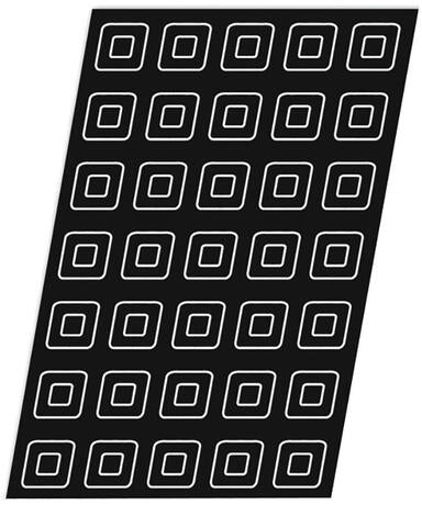 FLEXIPAN 60X40 PLAQUE DE 60 MINI-SAVARINS 3.7X3.7 CM