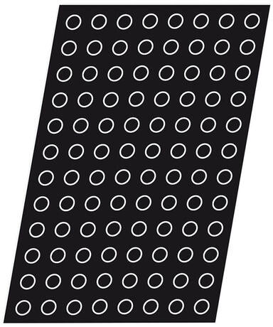 FLEXIPAN 60X40 PLAQUE DE 45 DEMI- SPHÈRES INVERSÉES 2.6 CM