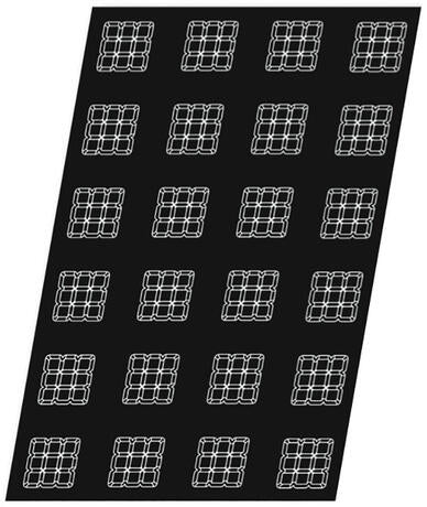 FLEXIPAN 60X40 PLAQUE DE 24 TARTELETTES CARRÉES 7 CM