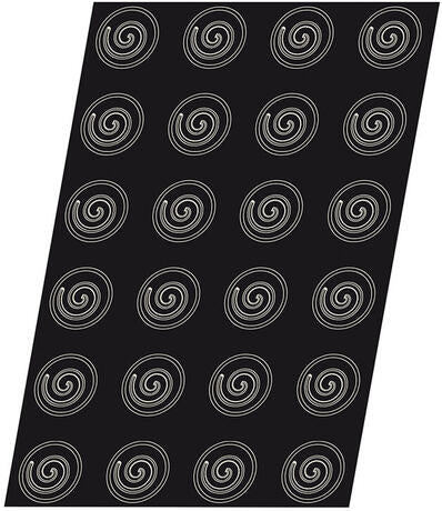 FLEXIPAN 60X40 PLAQUE DE 24 DEMI- SPHÈRES SPIRALES 3.6 CM