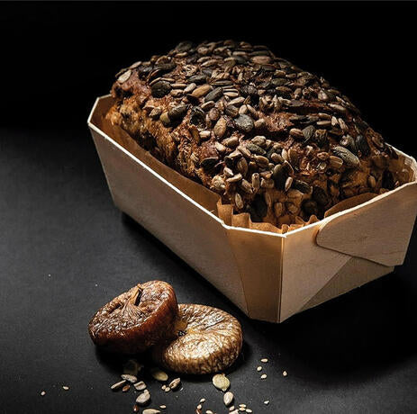 MOULES EN BOIS AVEC CAISSETTE PAPIER CUISSON VENTE FORME PAIN NORDIQUE 140X90X45 MM 25 CL X400