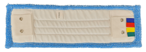 FRANGE DE LAVAGE MICROFIBRE TECHLINE POCHES ET LANGUETTES 45CM 2ŒILLETS