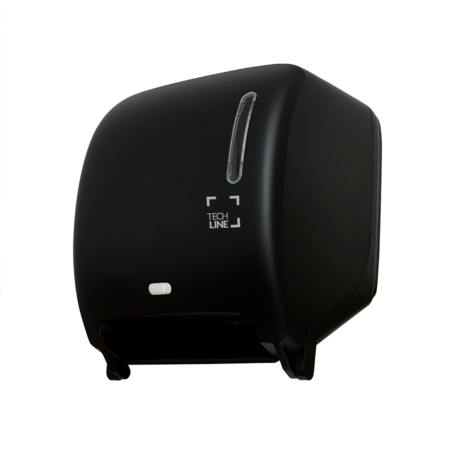DISTRIBUTEUR D'ESSUIE-MAINS ROULEAUX À DÉTECTION OPTIQUE TECHLINE NOIR