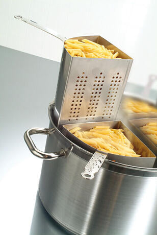 PANIER CUIT PÂTES INOX HAUTEUR 18 CM POUR FAITOUT DE 36 CM
