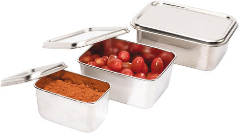 MINI-PLATS JAPONAIS INOX POUR MISE EN PLACE 10X6.5 CM