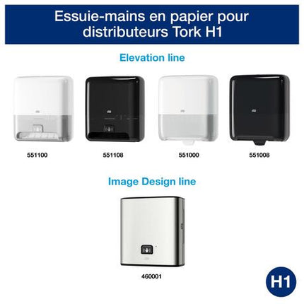 ESSUIE-MAINS ROULEAU TORK MATIC® ADVANCED H1 BLEU 150M 2 PLIS ECOLABEL X6